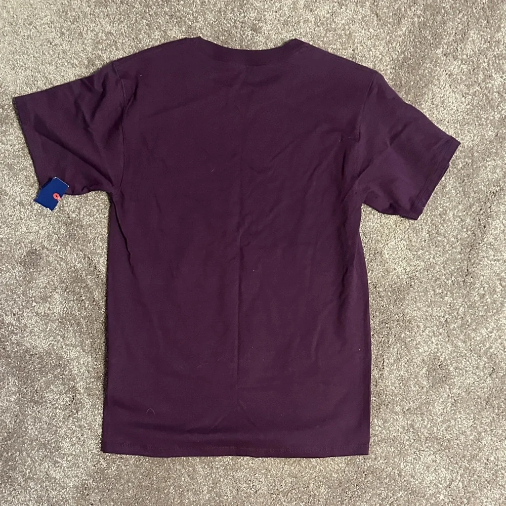Champion Men's Dark Purple Short Sleeve Tee - Picture 4 of 4